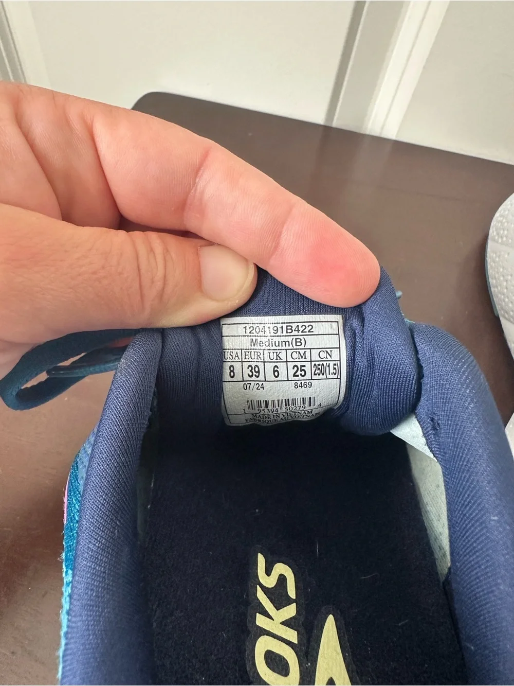 Brooks Women's Ghost 16 GTX Running Shoes Moroccan Blue/ Pink Size 8